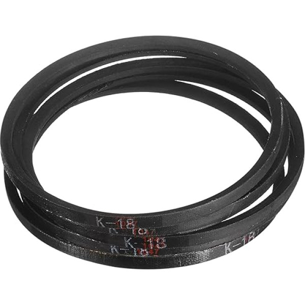 K18 Gummi-Keilriemen, K-Profil-Keilriemen, 45,7 cm Außenumfang x 0,8 cm Breite x 0,6 cm Dicke, industrieller Kraftübertragungsriemen, 5 Stück