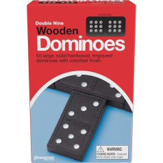Pressman Toy Double Nine koka domino kauliņi