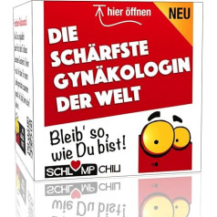 Schlump-Chili Spilgtākais ginekologs pasaulē - smieklīgs dāvanu komplekts ginekologam. Forša ārsta dāvanas ideja, piemēram, dzimšanas dienā, Ziemassvētkos vai kā smieklīga pateicība.