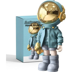 EZ4ENCE Astronauta statujas Kosmonauta skulptūra Resin Art Dāvanas Zila figūra Ornaments Istabas dekori vīriešiem Mājas un amatniecības Galda piederumi Galda dekorēšana Dzīvojamā istaba