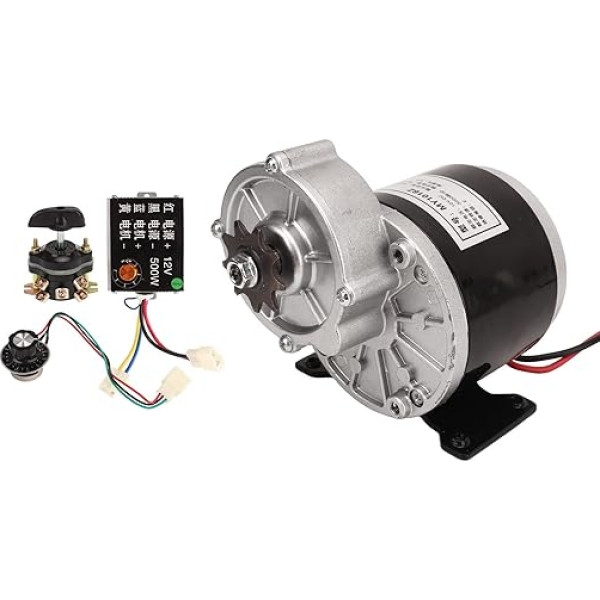 12V 350W zobratu elektromotors ar vadības slēdzi 12V 500W ātruma regulēšanas poga
