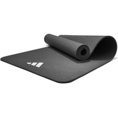 Adidas jogas paklājs – bez PVC, 8 mm biezs, neslīdošs paklājs, ideāli piemērots jogai un pilates – 8 krāsas, 176 cm garš un 61 cm plats, piemērots jebkura auguma cilvēkiem.