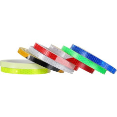 TOYANDONA 8 rullīšu velosipēda uzlīmes Spilgtas pēcgaismas uzlīmes Kalnu velosipēda uzlīmes Velosipēda atstarotāji ar atstarotāju efektu redzamībai naktī un lietū