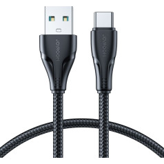 A11 USB-A - USB-C Surpass Series 3A 0,25 m kabelis - melns