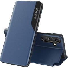 Futrālis ar atvāžamu statīvu Samsung Galaxy A26 Eco Leather View Case - zils