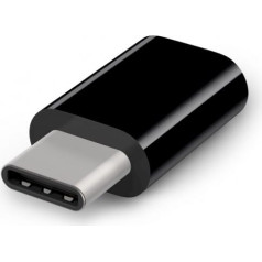 Fusion Accessories Fusion Universāls Adapteris Micro USB uz Type-C (USB-C) USB Savienojums Melns