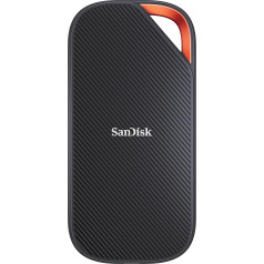 SanDisk Extreme PRO ar USB4 4TB (portatīvais SSD, līdz 3800MB/s lasīšanas ātrums, izturīgs dizains ar IP65, saderīgs ar USB-C un Thunderbolt, silikona korpuss un alumīnija korpuss)