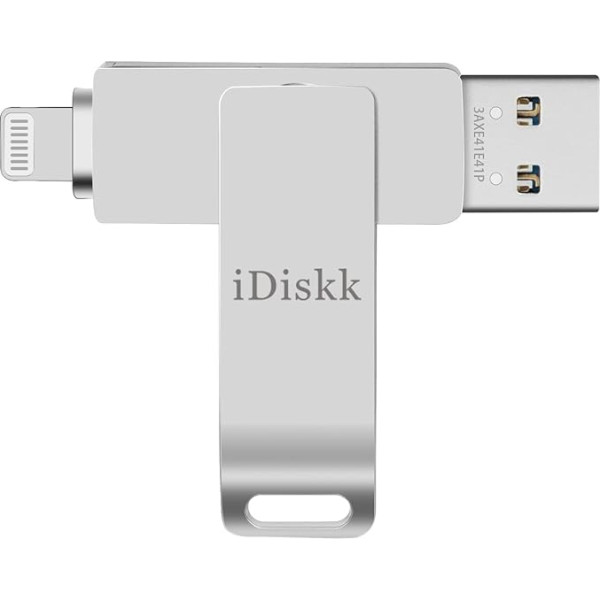 iDiskk MFi Certified 931GB Photo Stick for iPhone, zibatmiņas USB zibatmiņas disks iPhone ārējā krātuve iOS Mac PC datu dublēšanai iPhone foto zibatmiņas diskam