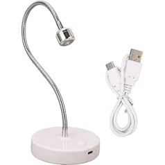 Profesionāls želejas poļu žāvētājs, ātri žūstoša nagu cietināšanas iekārta, 3 W želejas poļu žāvēšanas lampa, regulējams leņķis, LED gaismas mikroshēmas, ABS materiāls mājai un mājai