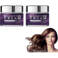 Haarglättungscreme, Creme für glattes Haar mit Seidenkeratin und Proteinbehandlung, bändigt Frizz und verleiht natürliche Geschmeidigkeit. Verleiht Glanz und Kämmbarkeit.