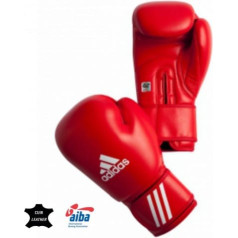 Боксерские перчатки Adidas AIBA Approved красные / 12 унций