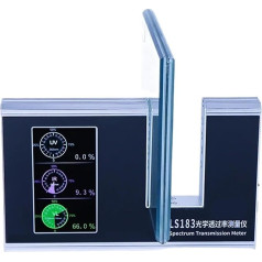 Logu tonēšanas mērītājs Gaismas caurlaidība LS183 365 nm UVT 940 nm IRT un VLT 47 mm biezuma mērīšanas laminēta stikla augstas precizitātes precīzs mērījums