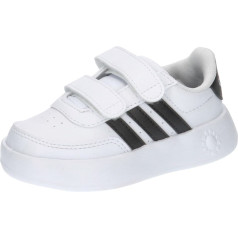 adidas Breaknet 2.0 bērnu tenisa apavi (unisex), krāsa: Cloud White Core Black Cloud White, izmērs: 20 (UK)