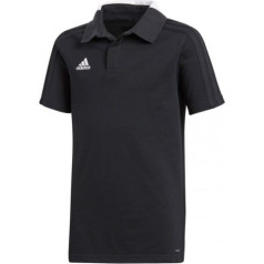 Krekls adidas Condivo 18 Cotton Polo JR CF4373 melns / 152cm