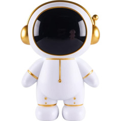 Astronauts Piggy Bank naudas kaste Kosmonauts naudas kaste Astronauts figūra Dekoratīva galda skulptūra Statue (zelta)