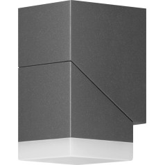 MORPH LED 6W, fasādes lampa, 600lm, IP54, 4000K, pelēkā krāsā
