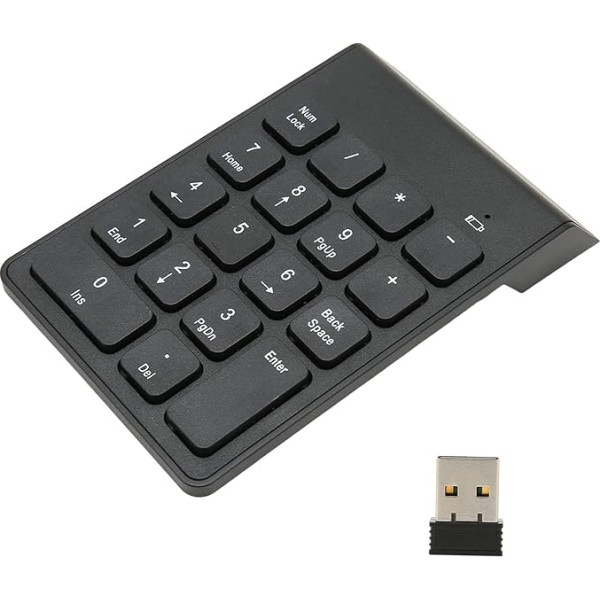 Bewinner 2.4G bezvadu ciparu tastatūra klēpjdatoram 18 taustiņu ārējā ciparu tastatūras draiveris Bezmaksas šokolādes taustiņi USB ciparu tastatūra bankas grāmatvedim Keypad Plug