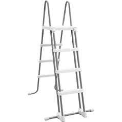 Intex Deluxe baseina kāpnes, Baseina kāpnes., 122 cm, pelēkas