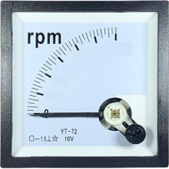 YT72 DC Drehzahlmesser 100 U/min 500 U/min 1000 U/min 1800 U/min Messgerät 100 m/min Eingang 10 V Drehzahlmesser(DC 1000M 10V)