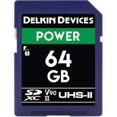 Delkin Devices 64GB Power SDXC UHS-II (U3/V90) atmiņas karte