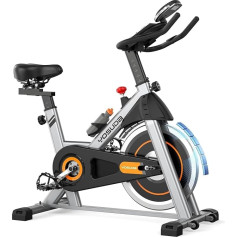 YOSUDA magnētiskais mājas trenažieris velosipēds ergometrs – kluss iekštelpu velosipēds mājām, testa uzvarētājs ar planšetdatora turētāju un LCD displeju, 136 kg slodze