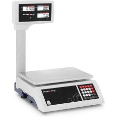 Steinberg Systems 30 kg / 5 g LCD displejs ar augstu displeju 7 atmiņas slotu baterijas digitālie svari