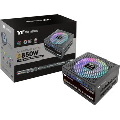 Thermaltake Toughpower GF3 ARGB 850W | PC ATX 3.0 barošanas bloks | PCIe Gen 5.0 | 80-Plus Gold | Pilnībā modulārs | Klusais 140 ventilators | ES sertifikāts