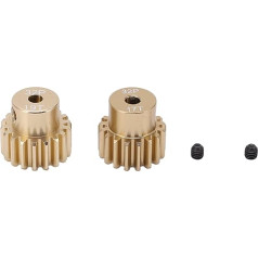 RC -Motorräder für 1/10 RC -Auto, 32p 0,8 -m -Ritzel, Aluminiumlegierung, für 3,175 mm Motorachse, hohe Präzision, haltbares, glattes Getriebe (17-19t)