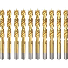 QUARKZMAN 10 Stück Brad Point Bohrersatz 12mm (15/32