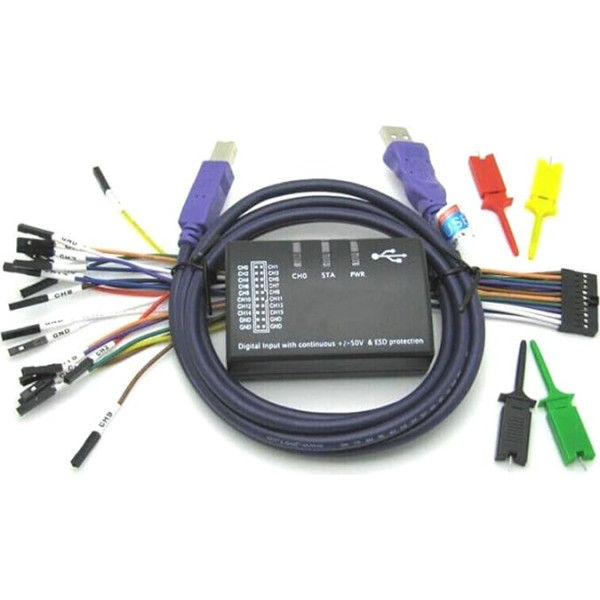 Jauns 16 kanālu 100 MHz USB loģiskais analizators ARM-FPGA ierīcēm