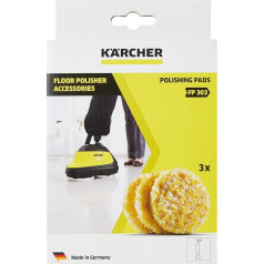 Kärcher 3 pulēšanas spilventiņu komplekts FP303 / FP306 - akmens/linoleja/PVC grīdas segumiem