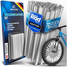 Nextcover® velosipēdu spieķu atstarotāji – oriģinālie – [3M Scotchlite] Maksimāla redzamība I StVZO apstiprināti spieķu atstarotāji velosipēdiem I Velosipēdu atstarotāji I Alternatīvie kaķu acu velosipēdi