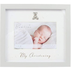 Juliana Bambino My Christening Photo Frame, koka, 6 x 4 collas, pelēks