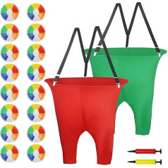 2-daļu „Oma-Hof“ spēle, „Granny Pants“ āra spēle ar 16 sešu krāsu lēkšanas bumbiņām un 2 gaisa sūkņiem, komandu stafetes, ģimenes pasākumi, ballīšu lauka spēļu komplekti bērniem, pieaugušajiem, dārza ballītēm un