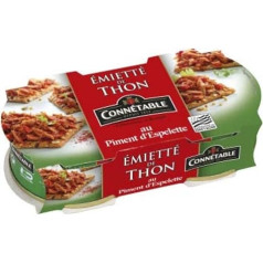 Connétable tunzivju drupatas ar Espelette pipariem – iepakojums ar 2 gab., 80 g, 160 g