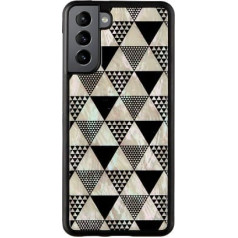 iKins case for Samsung Galaxy S21+ pyramid black