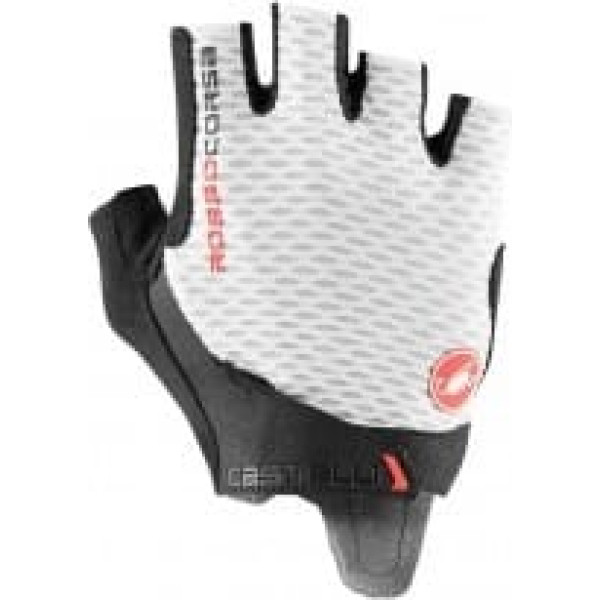 Castelli Velo īsie cimdi ROSSO CORSA PRO V Glove XL White