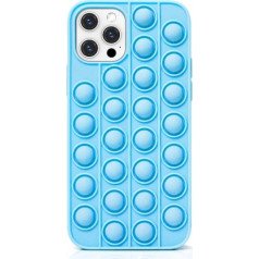 Fusion Accessories Fusion Pop it силиконовый чехол для Apple iPhone 12 / 12 Pro синий