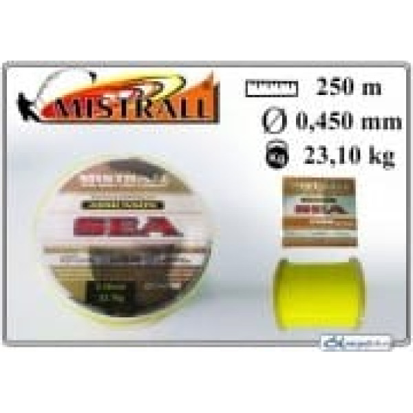 Aukla MISTRALL Admunson SEA 250yellow - 0.45