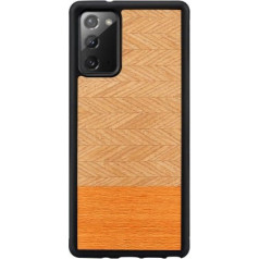 MAN&WOOD case for Galaxy Note 20 herringbone arancia black